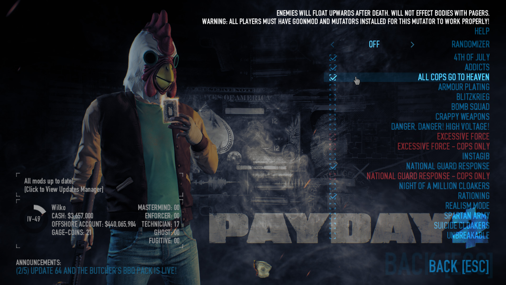 Goonmod на payday 2 (115) фото